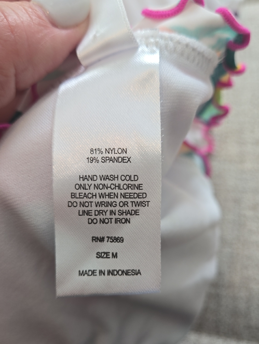 Hula Honey White Tropical Print Bikini - Picture 10 of 14